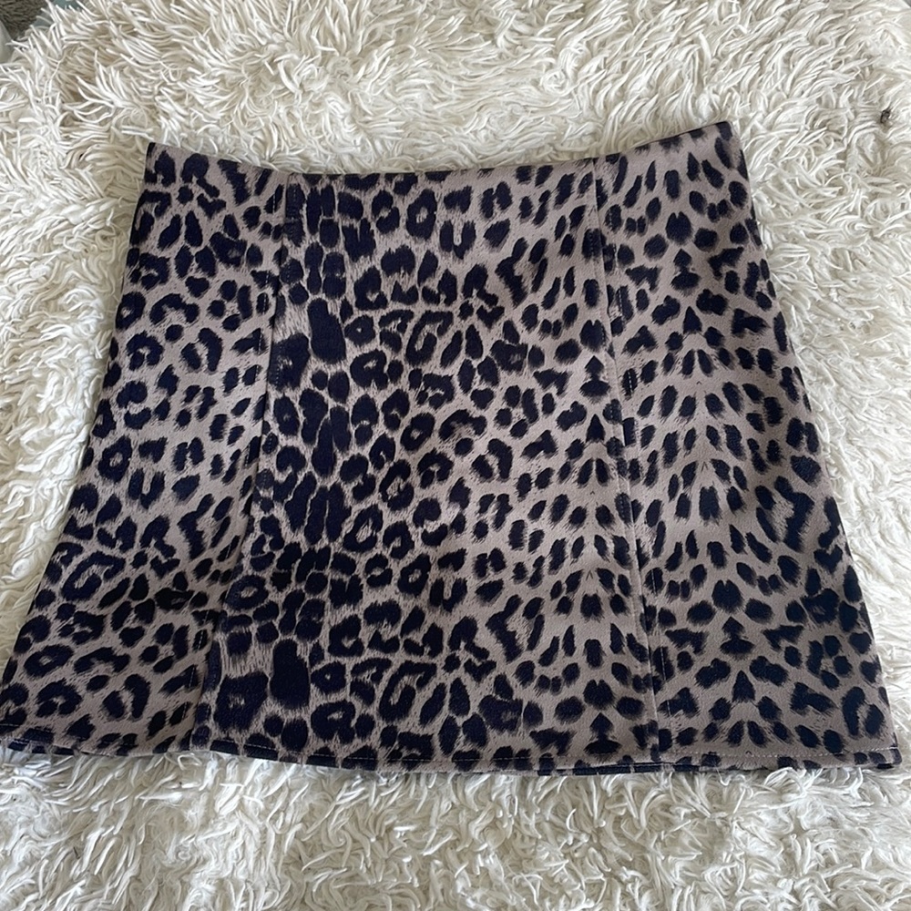 Animal print skirt